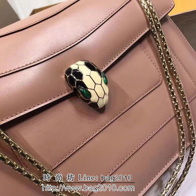 BVLGARI寶格麗 專櫃同步新款 Serpenti雙層琺瑯蛇頭包 鏈條單肩斜挎包 B35362 FYD1338